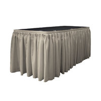 La Linen Table Skirt Color: Light Gray