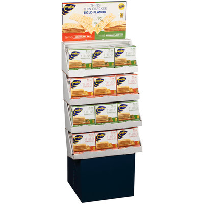 Wasa® Thins Rosemary & Sea Salt, Sesame & Sea Salt Flatbread 24-67 oz. Corrugated Display