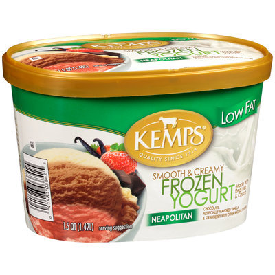 Kemps® Smooth & Creamy Low Fat Neapolitan Frozen Yogurt 1.5 qt. Tub