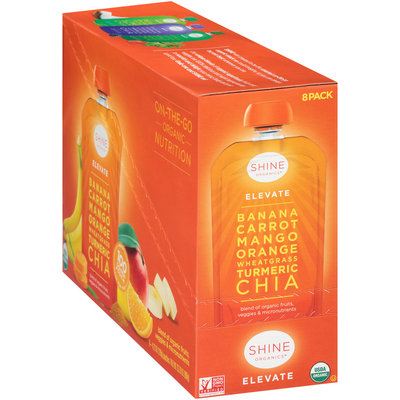 Shine Organics™ Elevate Fruit & Vegetable Blend 8-4.22 oz. Pouches