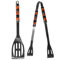 Siskiyou NFL 2 Piece Stainless Steel BBQ Grilling Tool Set, Cincinnati Bengals
