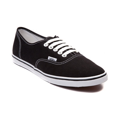 Vans Authentic Lo Pro Solid Shoe - Women's Black/True White, 7.0