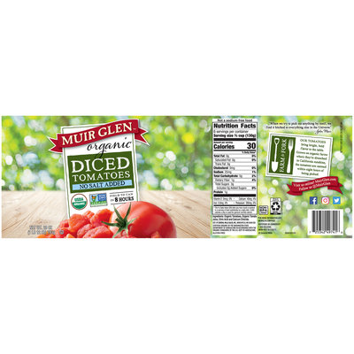 Muir Glen™ Organic Diced No Salt Added Tomatoes 28 oz. Can