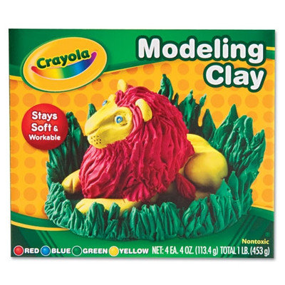 Crayola Modeling Clay Assortment, 1/4 Lb Each, 1 Lb (Set of 3)