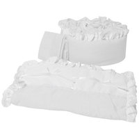 Babydoll Beddin Baby Doll Bedding Regal Port-a-Crib Bedding Set, White