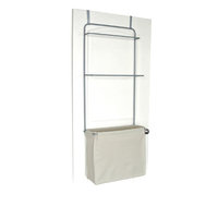 Home Products Homz Over-the-Door Metal and Cotton Garment Organizer