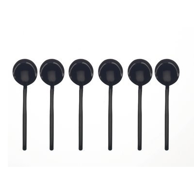 Mepra Due Moka Spoon, Set of 6 - Oro nero