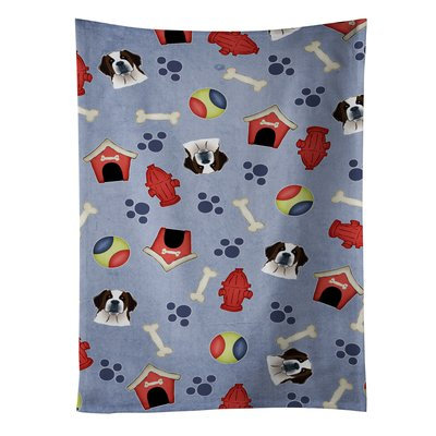 East Urban Home Dog House Saint Bernard Dishcloth