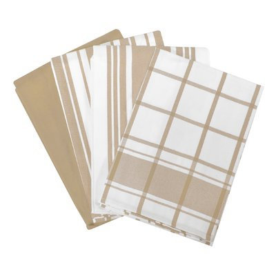 All Clad All-Clad Cappuccino Set of 4 Woven Kitchen Towels