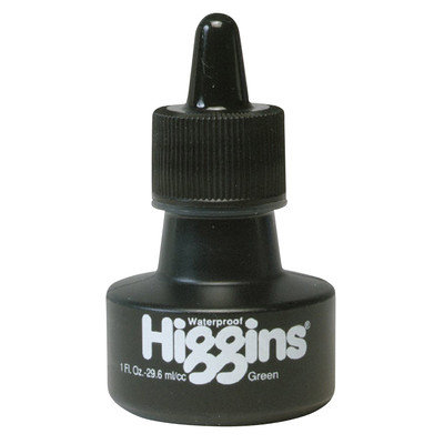 Higgins Waterproof Color Drawing Inks (Set of 3) Color: Green