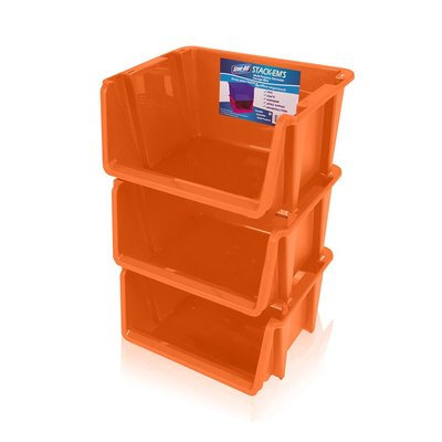 Rebrilliant Stack 'Ems- Stackable Storage Bin Color: Orange