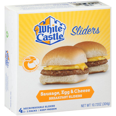 White Castle® Microwavable Sausage, Egg & Cheese Breakfast Sliders 10.72 oz. Box