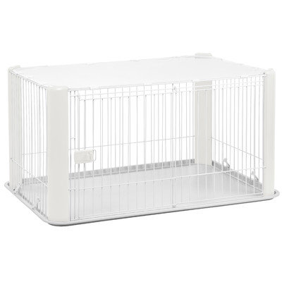 Iris 23.5 Deluxe Play Pet Pen, White
