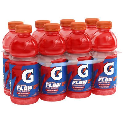 Gatorade® Flow™ Thirst Quencher Smooth Finish Blackberry Wave Sports Drink 8-20 fl. oz. Bottles