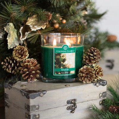 Colonial Candle CC008.5303 8 oz Balsam Fir Oval Jar Candle - Pack of 4