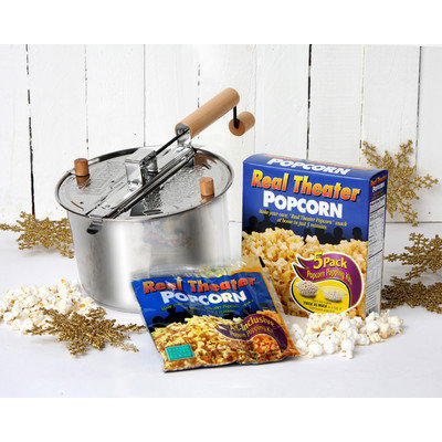 Wabash Valley Farms Whirley 2 Piece Popper Set Color: Stainless Steel