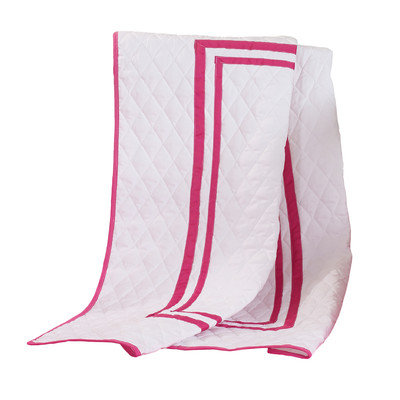 Harriet Bee Bertie Crib Quilt Color: Hot Pink