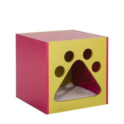 Ethan Pets Shadow Cat House Color: Mellow Green/Fuchsia