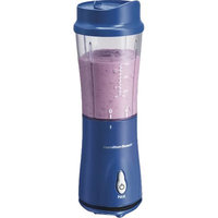 Hamilton Beach Personal Blender with Travel Lid, 14 oz capacity (Dark Blue)