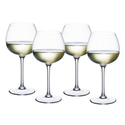 Villeroy & Boch Purismo Soft+Rounded White Wine Goblets, S/4