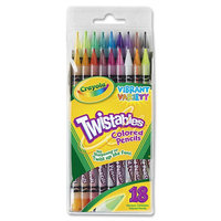 Crayola Twistables Colored Pencils,18 Assorted Colors/Pack