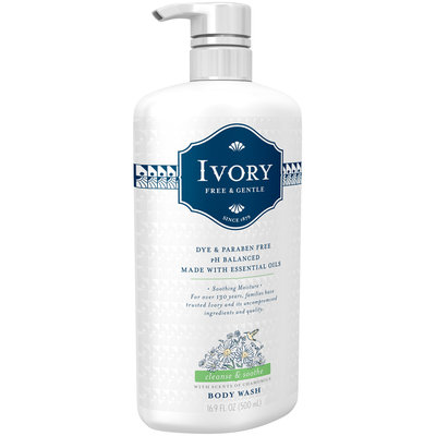 Ivory Free & Gentle Cleanse & Soothe Body Wash 16.9 fl. oz. Pump