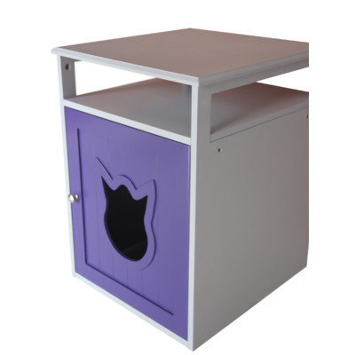 Pethuphup Kitty Cat Litter Box Color: Purple/White