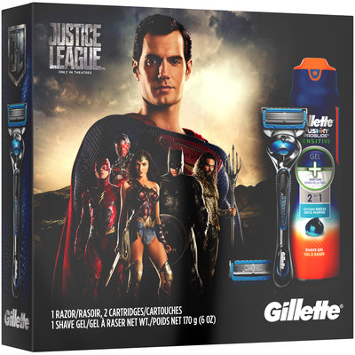 Gillette® Justice League™ Razor Kit 4 pc Box