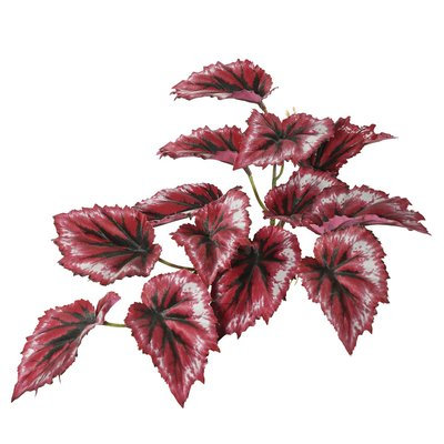 Bloomsbury Market Artificial Red Foliage Begonia Plant