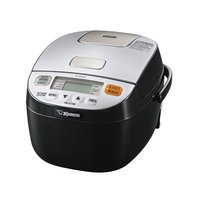 Zojirushi America Corp Micom Rice Quinoa Steel Cut Oatmeal Cooker & Warmer, Silver Black