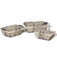 August Grove Multi-Purpose Rectangular Metal 3 Piece Basket Set