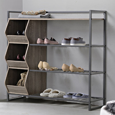 Homestar 4 Shelf Shoe Rack