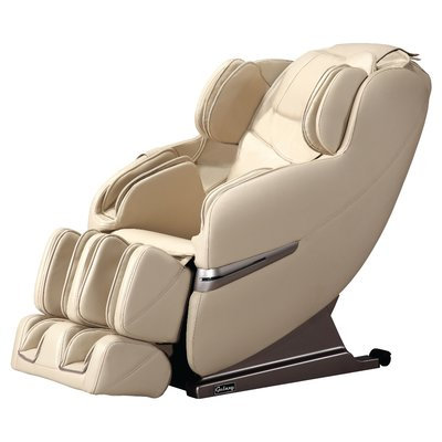 Symple Stuff Faux Leather Massage Chair Upholstery: Cream
