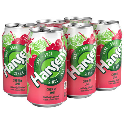 Hansen's® Natural Cherry Lime Cane Soda 12 fl. oz. Can