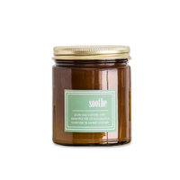 Winston Porter Scented Amber Glass Jar Candle with Gold Lid