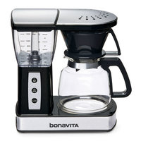 Bonavita BV01002US 8-Cup Glass Carafe Coffee Brewer in Stainless Steel/Black