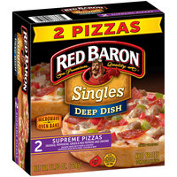 Red Baron® Singles Deep Dish Supreme Pizzas 11.50 oz. Box
