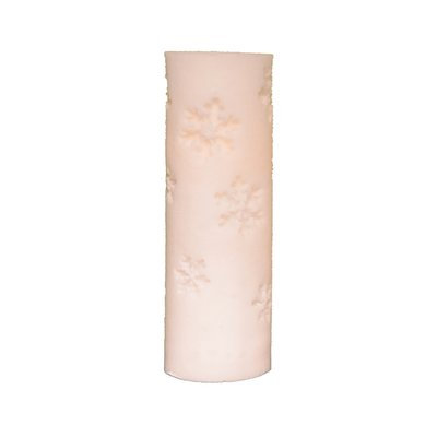 The Holiday Aisle Snowflake LED Pillar Candle (Set of 3) Size: 3
