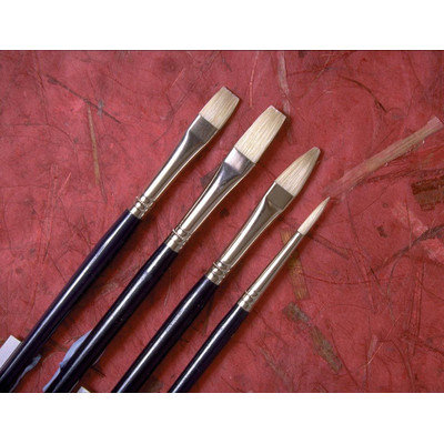 Princeton Artist Brush Chinese Bristle Round Brush (Set of 2) Size: 8