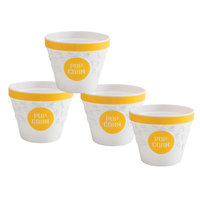 Hutzler Popcorn Bowls with Kernel Catcher Color: Yellow