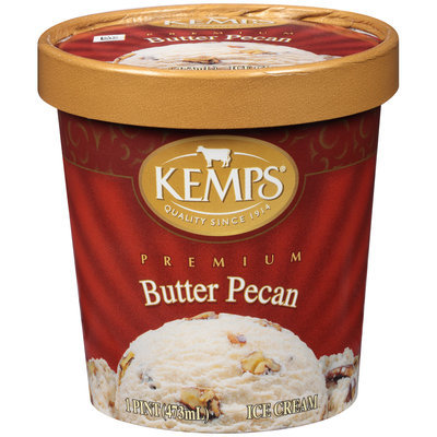 Kemps® Butter Pecan Premium Ice Cream 1 pt. Tub