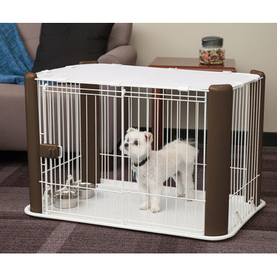 Iris 23.62 Deluxe Pet Play Pen, Brown