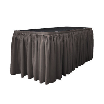 La Linen Table Skirt Color: Dark Gray