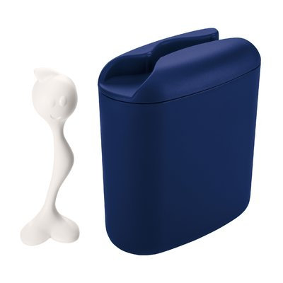 Ebern Designs Acord Hot Stuff Food Storage Container Color: Blue/White