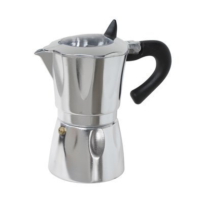 Cuisinox Aluminum Espresso Coffee Maker with Window Size: 9 Cup
