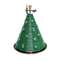 Candle By The Hour Christmas Tree Beeswax Candle, Green