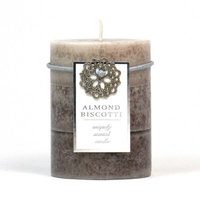 Highland Dunes Ocean Mist Scented Pillar Candle Color: Gray, Size: 3