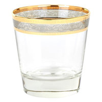 Lorren Home Trends Melania Double Old Fashion 10 Oz. Glass Cocktail Glasses Color: Smoke