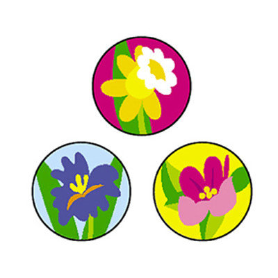Trend Enterprises Superspots Stickers Spring Flowers