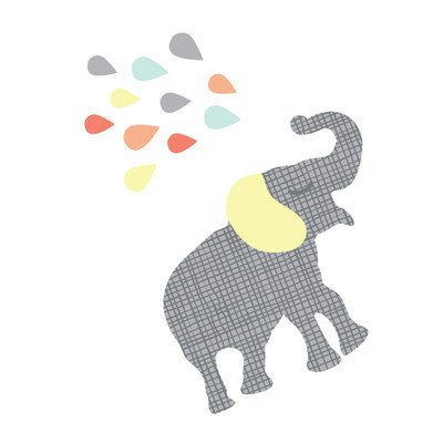 Eco Wall Decals 12 Piece Elephant Wall Decal Set Color: Gray